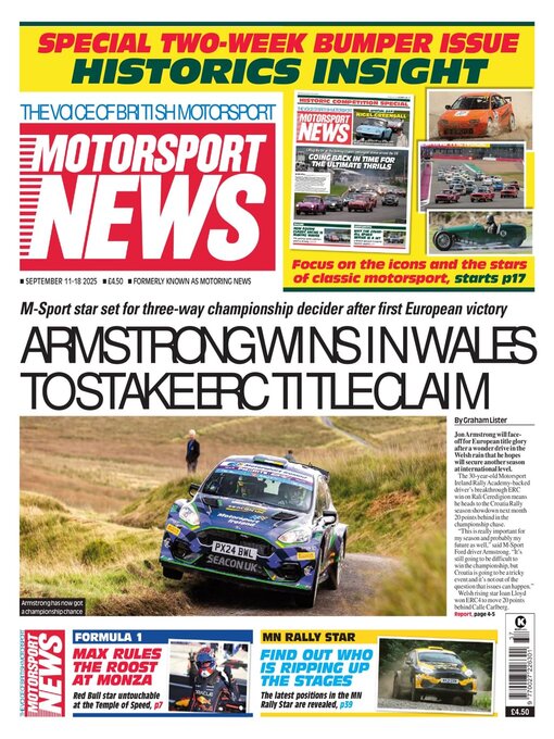 Title details for Motorsport News by Kelsey Publishing Ltd - Available